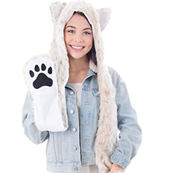 Multi-Functional Animal Hat, Scarf, & Mitten Combo - Picture 5 of 9